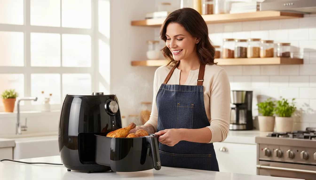 Air fryer grande melhora o preparo?